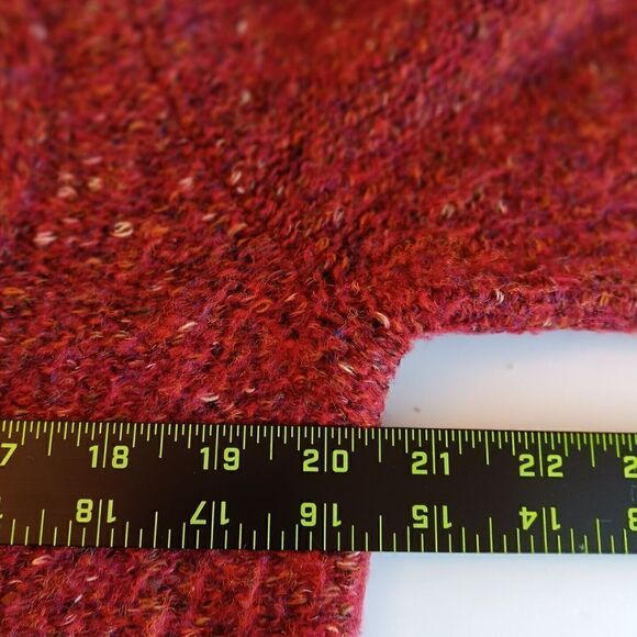 A New Day Size S Rust Multi-Color Cable Knit Crew Neck Pullover Chunky Sweater - Picture 7 of 7